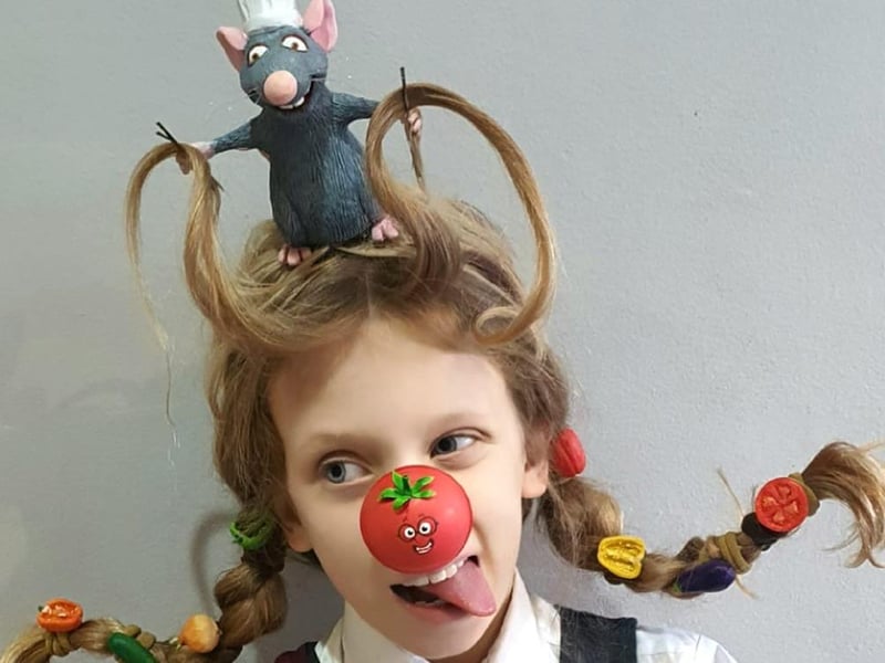 Kerry's daughter did 'crazy hair' for Red Nose Day.