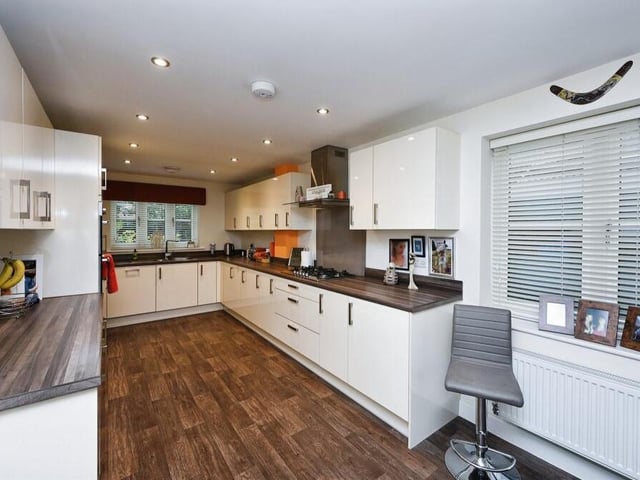 Our photo gallery begins in the sleek kitchen diner of the Adams Park Way property. It is a fantastic space that spans the length of the ground floor.
