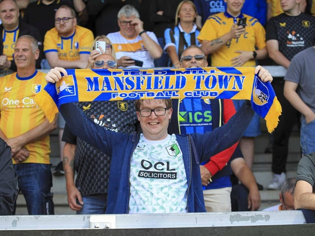Stags fans at Burton Albion on Saturday. Photo credit Chris Holloway / The Bigger Picture.media