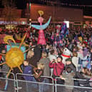2009: Crowds gather and wait patiently for the Christmas lights switch-on in Eastwood.