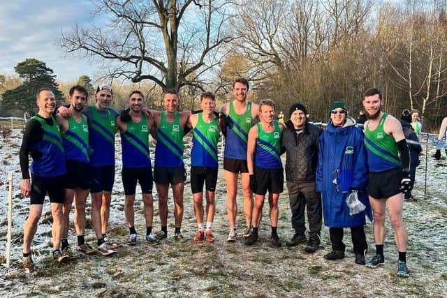 Mansfield Harriers men after the Bulwell North Midlands race