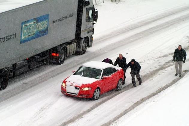 Ashfield MARR route looking from the bridge on A611 towards Sutton, cars were stuck on the hill back in the storm of the decade in 1990.