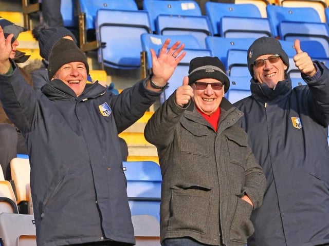 Stags fans before the game.