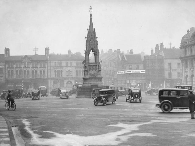 Mansfield Market Place, circa 1935.