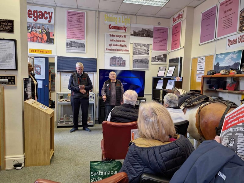 A two-minute silence was held at the Nottinghamshire Mining Museum, located in the East Unit of Mansfield Railway Station.