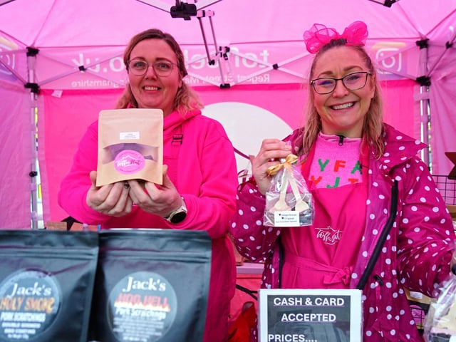 Ashley Bramwell and Rachel Richards from Toffee Hut.