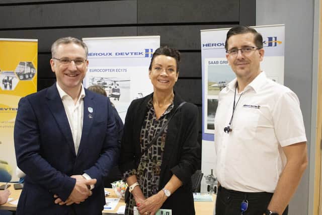 Cllr Matthew Relf and CEO Theresa Hodgkinson at last year’s Careers Fair.