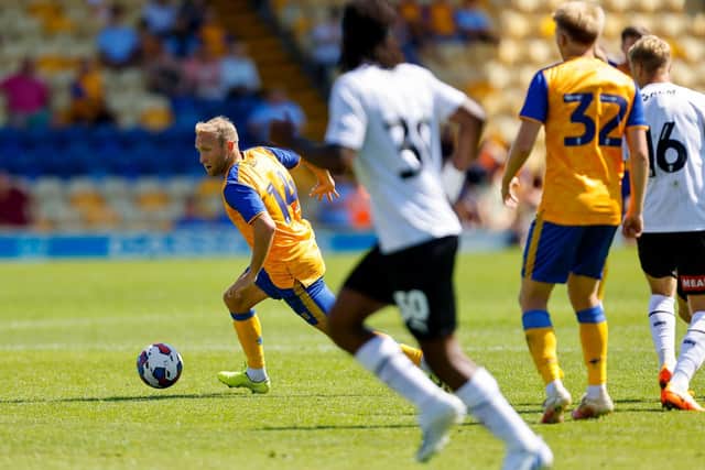 Free agent Dylan McGeouch turned out for Stags against Rotherham this afternoon. Picture by Chris Holloway/The Bigger Picture.media