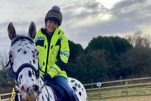 Equestrian Anita Marsh is looking forward to the onset of spring after the wet, wild and windy weather of winter.