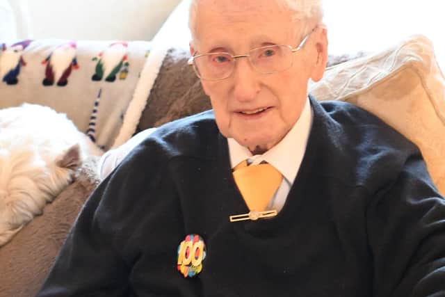 Thomas Dillon, affectionately known as Tom, celebrated his 100th birthday in Mansfield with family and friends.