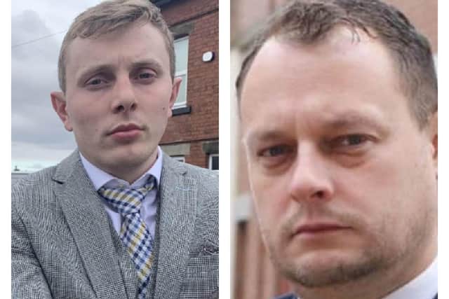 Coun Tom Hollis, left, and Coun Jason Zadrozny have been charged by police. Picture: Submitted