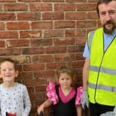 Coun Sam Boneham with his children Christopher and Emma on the latest Kimberley litter pick. Photo: Submitted