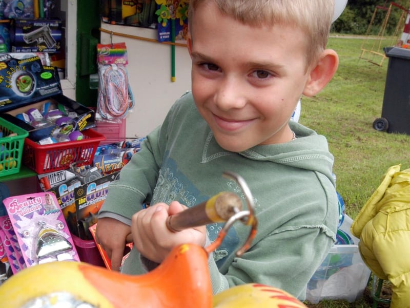 Young Alex Morley has come all the way from Sri Lanka to visit Shirebrook for the summer. Pictured at the Shirebrook Festival.