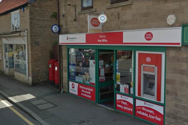 Police are appealing after a group wearing balaclavas broke in to a Post Office in Warsop