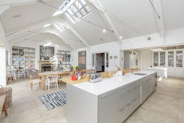 Here is the kitchen and dining room from another angle to emphasise its size and beauty.