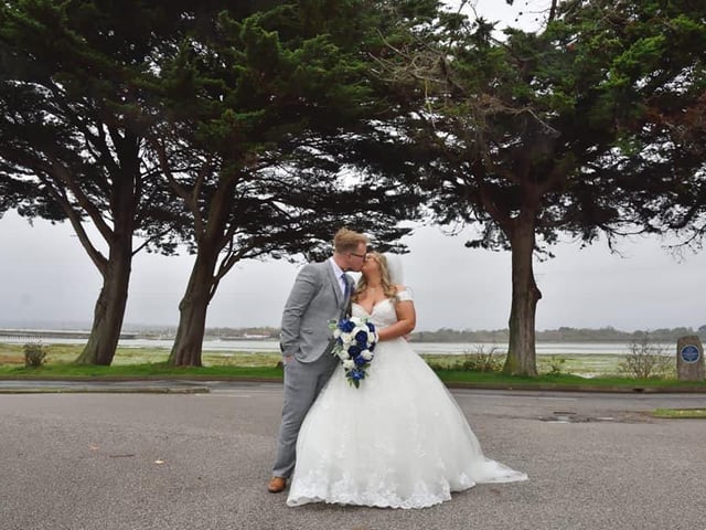 Leah-mae and Jim married on 30.10.20. Leah-mae said: 'My dad got diagnosed with terminal pancreatic cancer, so we decided to get married. Thanks to everyone's generous donations, me and my dad got the dream of him walking me down the aisle.'