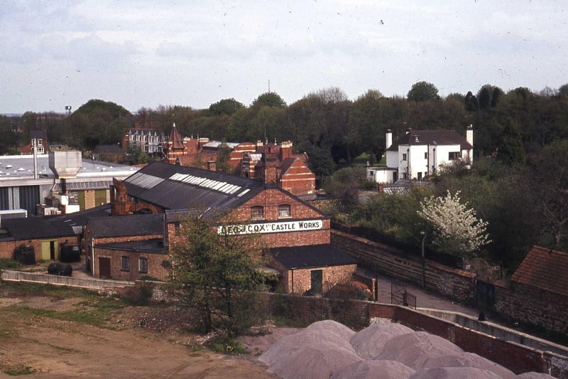 Before the Castle Theatre - Brierley's supermarket is pictured on the left, then Cox's shoe factory, now the Museum.