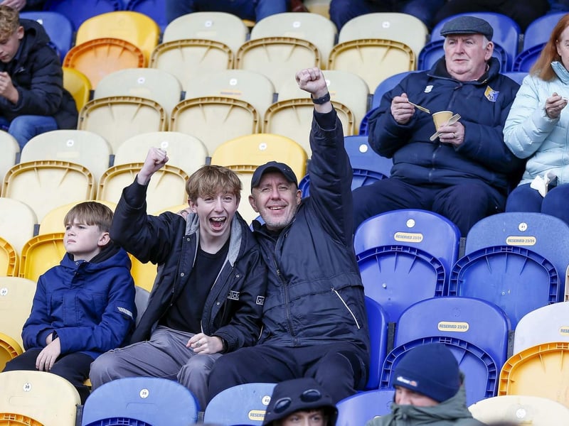 Mansfield Town fans enjoy another League Two victory.