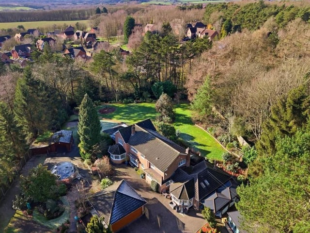 For those who enjoy an active lifestyle, the grounds incorporate a private golfing practice area, while the sheer scale of the woodland offers endless potential for recreation — including the existing zip wire which adds a playful touch to the landscape.
