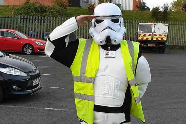 Storm Trooper lends a hand with Mansfield bin collection - Mansfield District Council