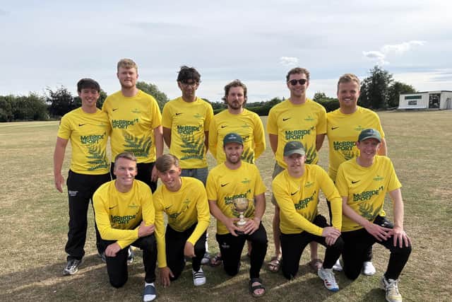 Farnsfield CC retain the John Mallen T20 Trophy after beating Worksop CC.