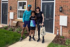 The Okiwe family have moved into a house at The Rise development in Sherwood