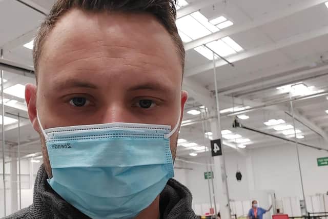 Mansfield MP Ben Bradley had his first Covid-19 jab on Monday.
