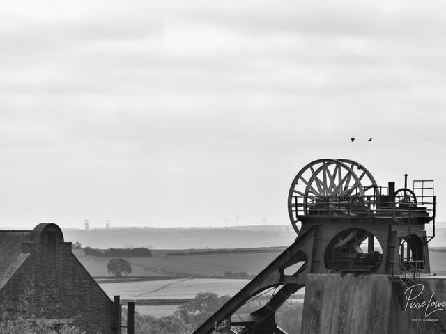 A view from Pleasley Pit. This talented photo features the iconic Clipstone headstocks in the background and captures the area's mining roots.