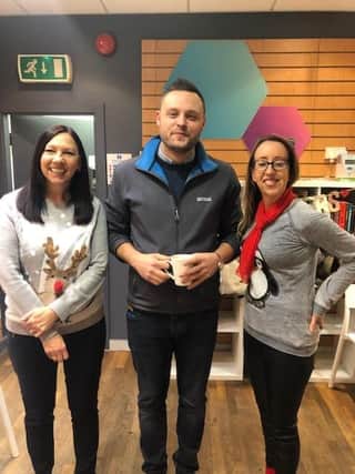 Ben Bradley MP with staff at Hetty's Drop-in