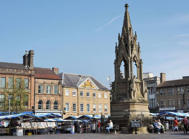 Market Place, Mansfield, could become a 'garden square' under the plans.