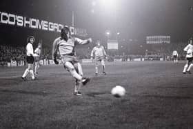 Ian MacDonald scores the winner against Wolves in 1975 as the Stags reach the League Cup Fifth Round.