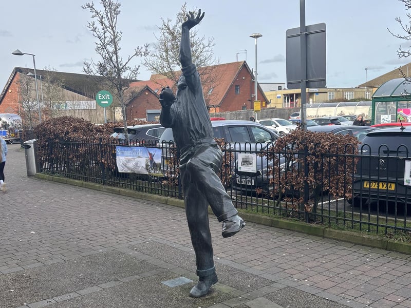 The Harold Larwood statue stands proudly outside Kirkby Library and gives a nod back to the town's most famous son. Larwood wrote his name into cricket history due to his role in the infamous Ashes 'bodyline' series of 1932/33.