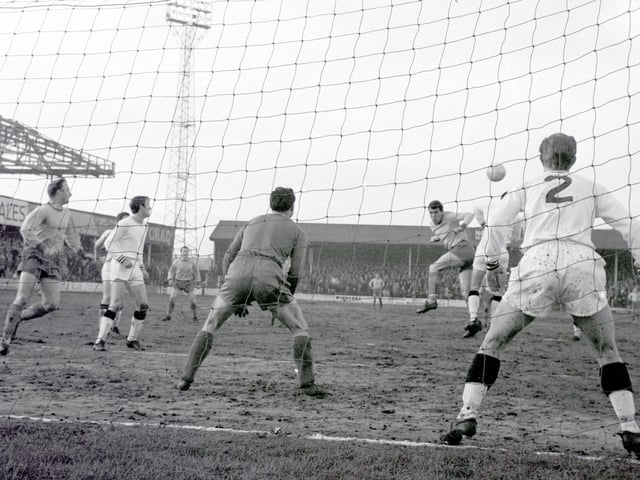 Harry Middleton in action for Stags v Oxford in Jan 1966.