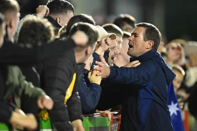 Mansfield Town manager Nigel Clough - happy with squad.