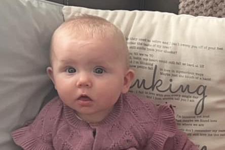 This photo of Lottie Rae, seven months, was sent to us by Tanya Ewan