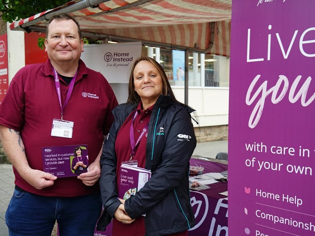 Steve Walters and Penny Annable from Home Instead care.