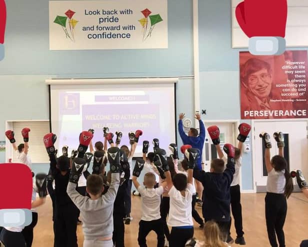 Youngsters in year four at Leamington Primary Academy in Sutton enjoying a Wellbeing Warriors session, run by Active Minds.