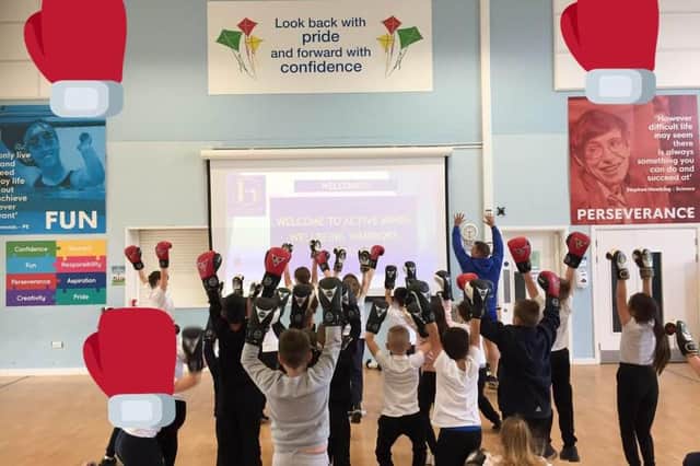 Youngsters in year four at Leamington Primary Academy in Sutton enjoying a Wellbeing Warriors session, run by Active Minds.
