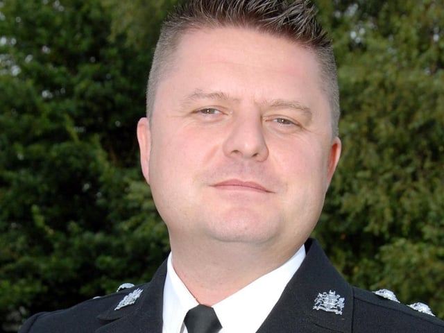Pictured is Police Sergeant Butler who was commended for outstanding achievement.