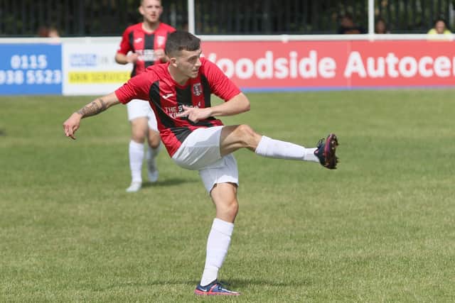 Lewis Partridge - last kick equaliser against AFC Mansfield.