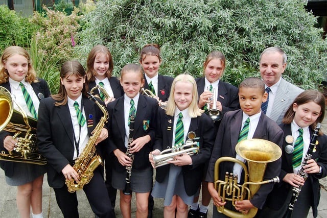 Members of Ravensdale School band.