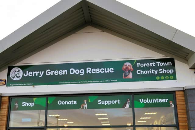 Forest Town Charity Shop, Jerry Green Dog Rescue