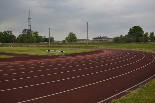 The athletics track, which has been restored and improved by Mansfield Harriers after the club's return to Berry Hill Park.
