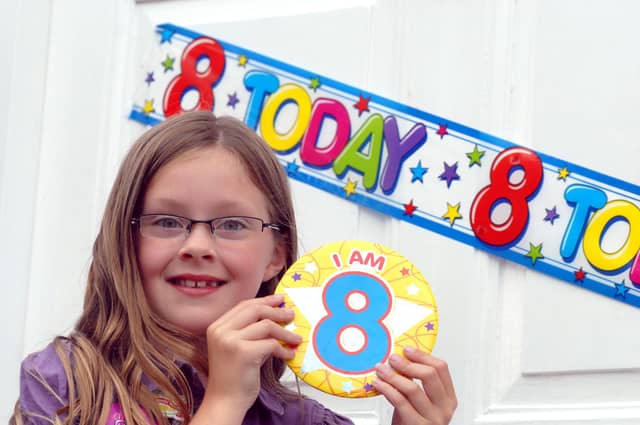 Mansfield Lauren Greasley who celebrated her eighth birthday on August 8, 2008. This year, Lauren turns 24 on this August 8.