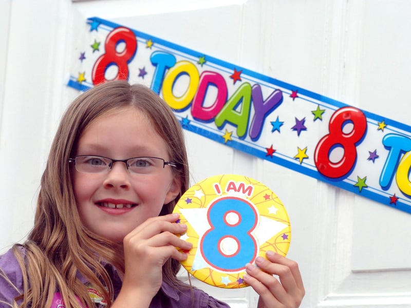 Mansfield Lauren Greasley who celebrated her eighth birthday on August 8, 2008. This year, Lauren turns 24 on this August 8.