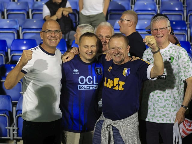 Mansfield fans at the SMH Group Stadium.