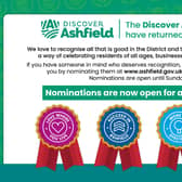 Nominate and vote for your unsung heroes in the Discover Ashfield Awards