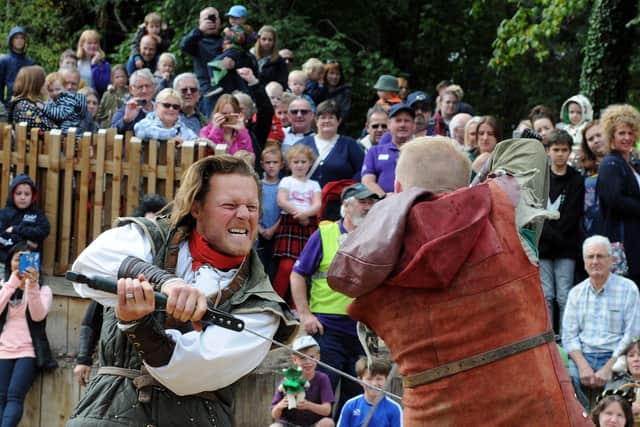 Performers at the Robin Hood Festival