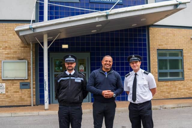 Commissioner Godden at St Anns Police Station