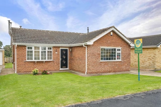 This well-presented detached bungalow in Meadow Drive, Tickhill has two bedrooms, as well as a large frontage, a garage and off-road parking. It is available to buy now for offers in the region of £250,000